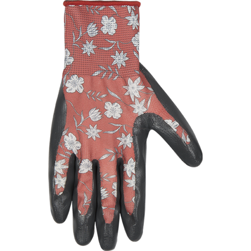 Kinco Women’s Coral Print Polyester Knit Shell & Nitrile Palm