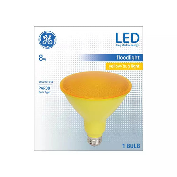 GE Specialty LED 90 Watt Replacement Yellow Light PAR38 Bug Light Bulbs
