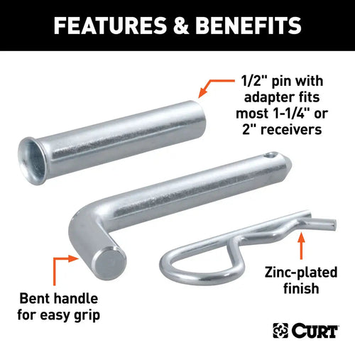 Curt Hitch Pin with Adapter