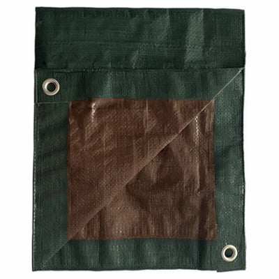TruGuard Storage Tarp Cover, Hunter Green/Brown Polyethylene