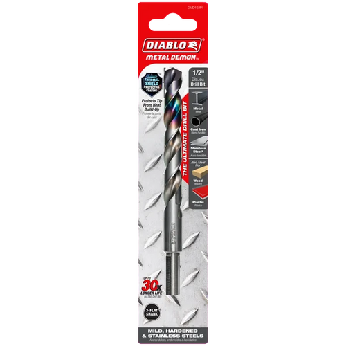 Diablo Metal Demon™ Drill Bits for Mild, Hardened and Stainless Steels