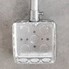 Southwire 52151-1/2DR 4 Square Box, 1-1/2 Deep - Drawn, W/Conduit KO's