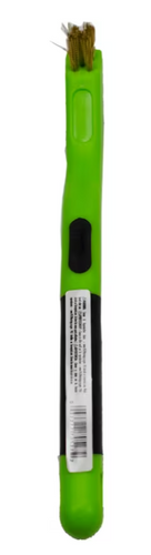 Forney Scratch Brush with Plastic Handle, Brass, 3 x 7 Rows