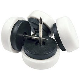 TruGuard Nail-On Cushion Plastic Base Furniture Glides