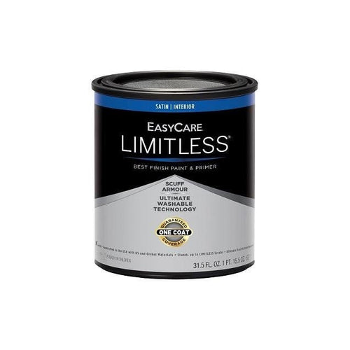 EasyCare Limitless 1 Qt. White Satin Acrylic Latex Interior Paint & Primer