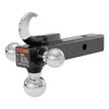 Curt Multi-Ball Mount with Hook (2 Solid Shank, 1-7/8, 2 & 2-5/16 Chrome Balls) #45675