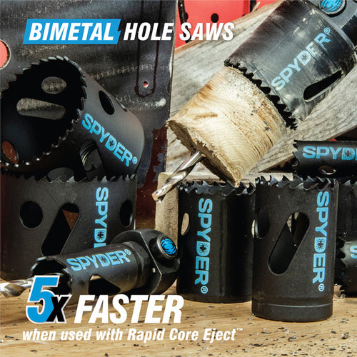 Spyder 600089CF 2-5/8 Bi-Metal Hole Saw Rapid Core Eject®