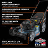 Senix 21 140cc 4-Cycle Briggs & Stratton Engine Gas Push Lawn Mower with 3-in-1 Mulching, Bagging, Side Discharge