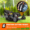 Senix 21 140cc 4-Cycle Briggs & Stratton Engine Gas Push Lawn Mower with 3-in-1 Mulching, Bagging, Side Discharge