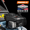 Senix 21 140cc 4-Cycle Briggs & Stratton Engine Gas Push Lawn Mower with 3-in-1 Mulching, Bagging, Side Discharge
