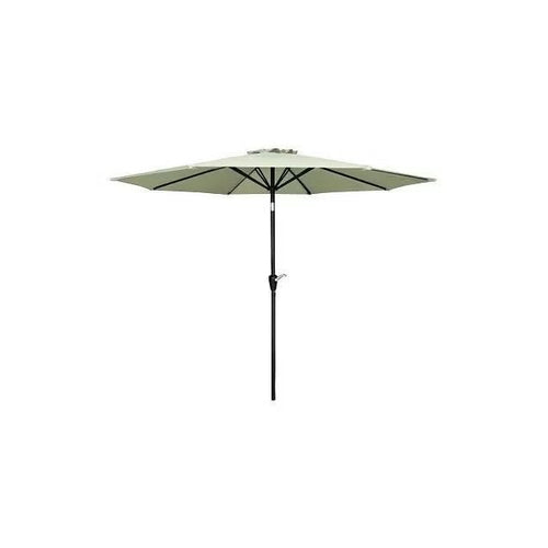 Four Seasons Courtyard 9' Seafoam Green Steel Market Umbrella