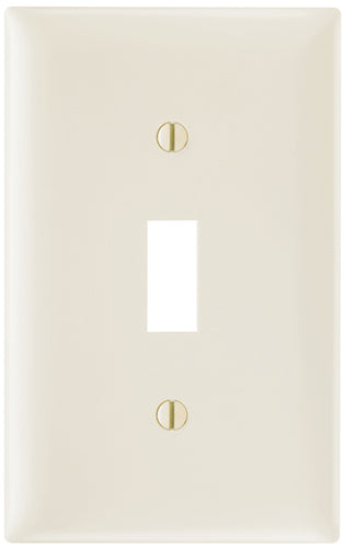 Legrand Pass & Seymour TradeMaster® 1-Gang Nylon Wall Plate, 1 Toggle Switch Opening, Light Almond