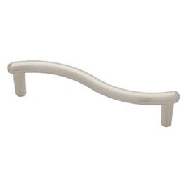 Cabinet Pull, Fusilli Pattern, Satin Nickel, 3.75-In.