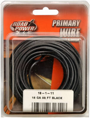 ROAD POWER 33 Ft. 18 Ga. PVC-Coated Primary Wire, Black