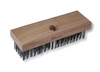 Allway Block Carbon Steel Wire Brush With Wood Handle, 6 x 19 Rows