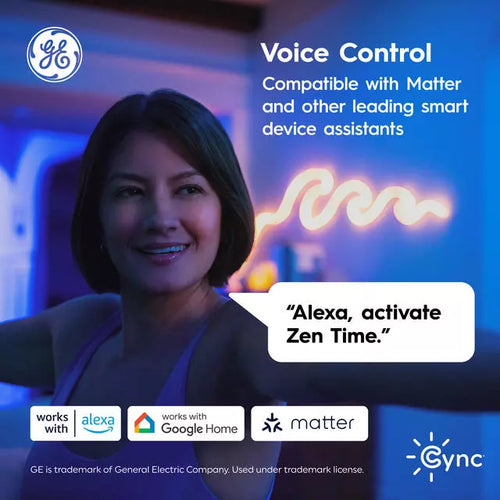 GE Cync A19 Smart LED Light Bulb, Color Changing WiFi Light, Works with Alexa and Google Home