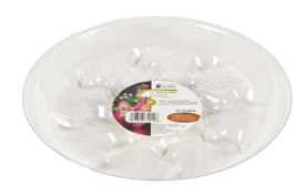Midwest Air Technologies 16 Clear Plant Saucer