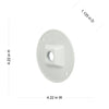 Hubbell Round Weatherproof Cluster Cover, One 1/2 in. Threaded Outlets, White