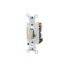 Leviton 20 Amp, Toggle Switch, Double-Pole, Quiet Switch, Commercial Spec Grade