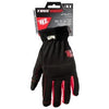 High-Performance Work Gloves, Black & Red, XL