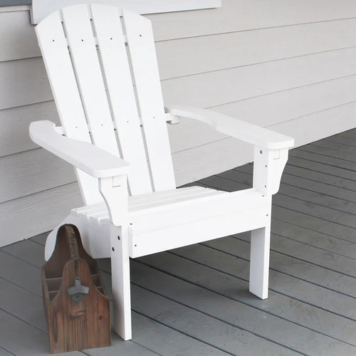 Leigh Country White Poly Resin Adirondack Chair