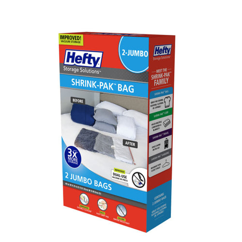 Hefty SHRINK-PAK Jumbo Vacuum Storage Bags